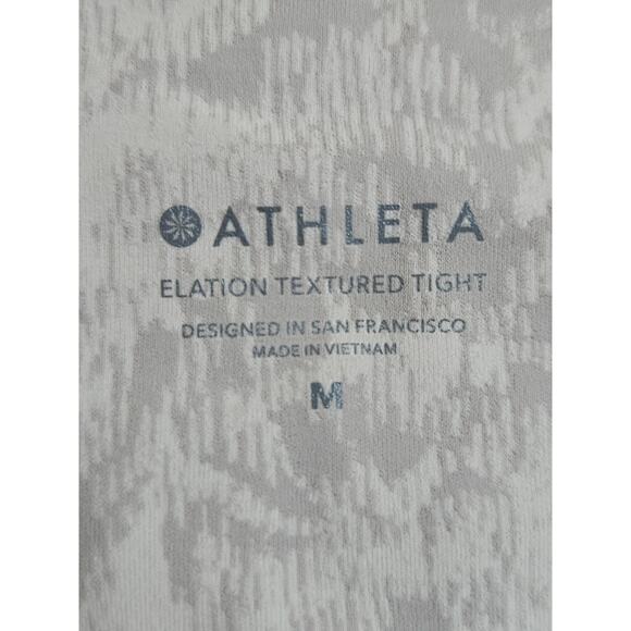 Athleta High Rise Elation Textured Tight in Frosted Floral Pink Size Medium - Picture 6 of 6